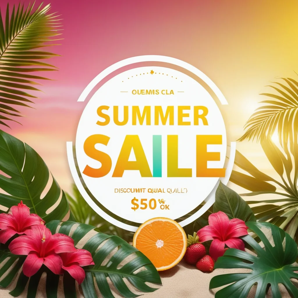 Banner promocional de verano generado con IA