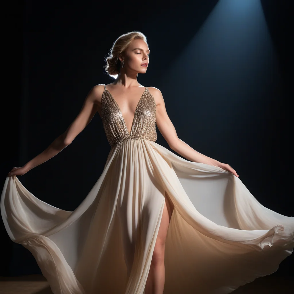 Foto editorial de moda generada con IA — estilo revista