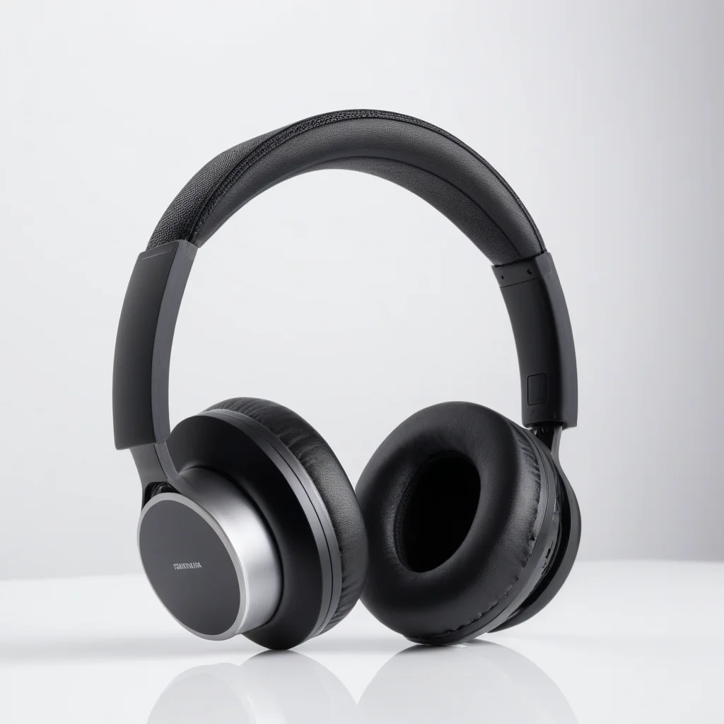 Auriculares con foto profesional generada con IA